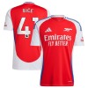 Maillot de Supporter Arsenal Rice 41 Domicile 2024-25 Pour Homme